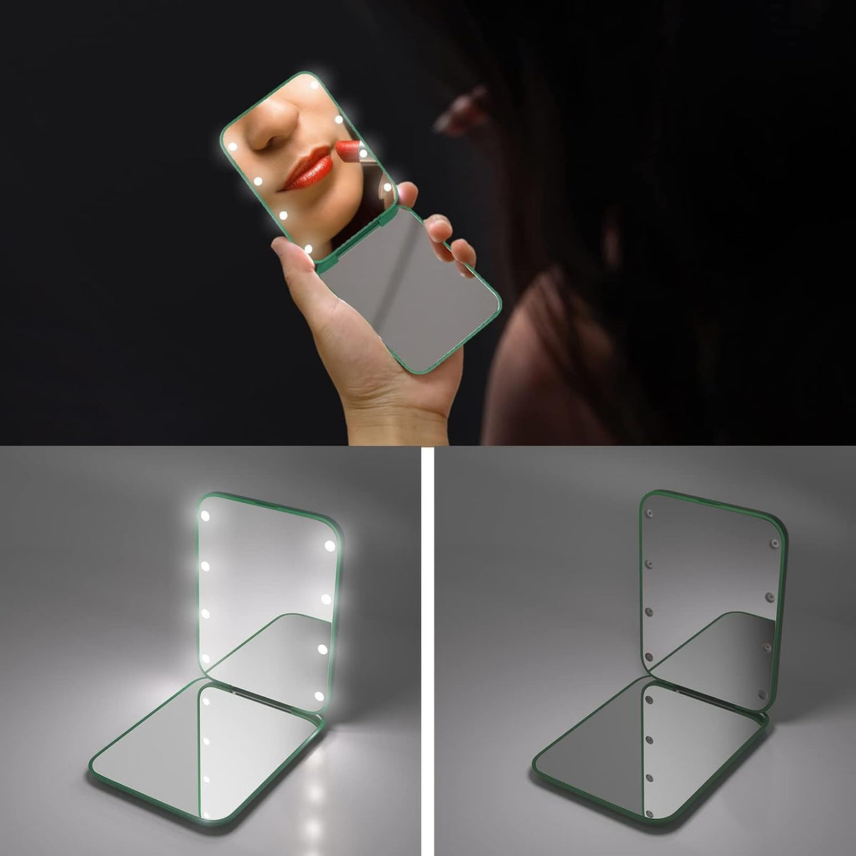Portable Mini Makeup Mirror with LED Light – view 6