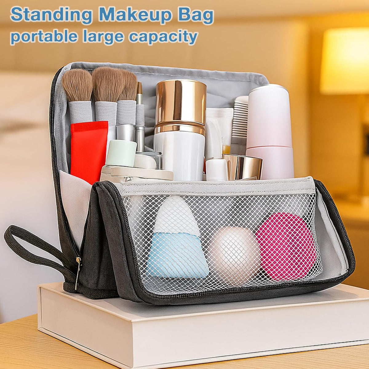 Travel Makeup Bag with Compartments – view 4