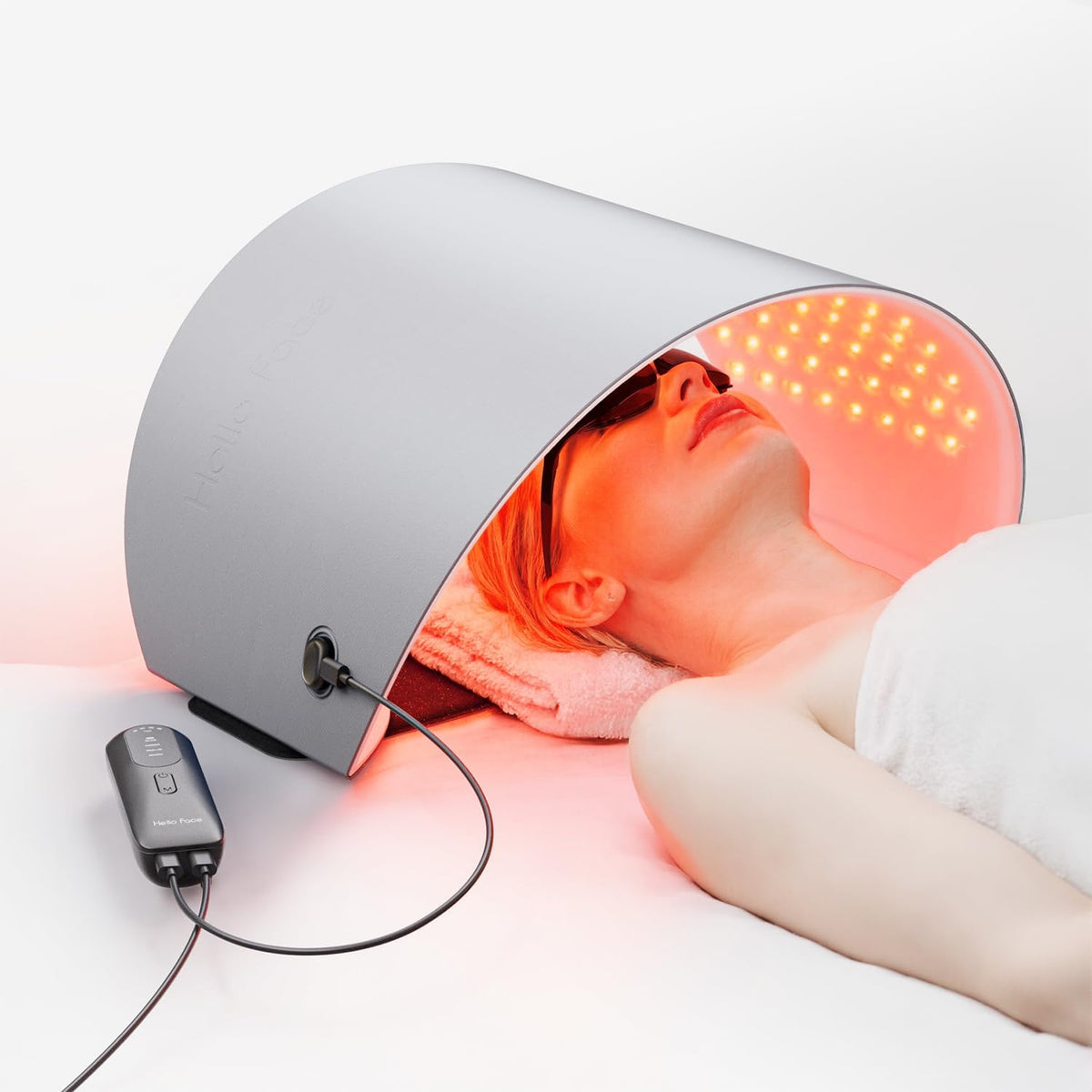 Curved LED Light Panel for Face and Body