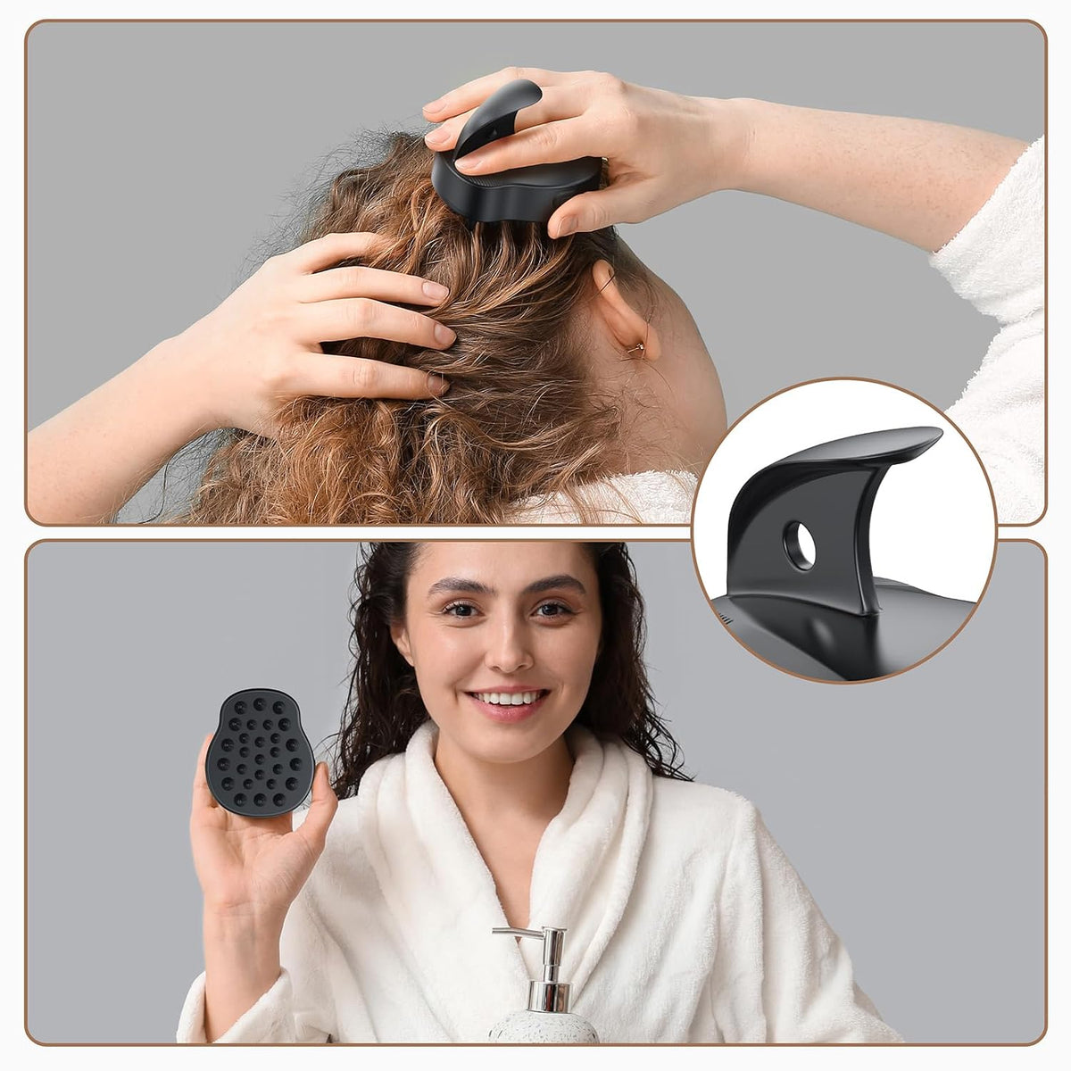 Electric Scalp Massager Hair Wash Brush – view 2