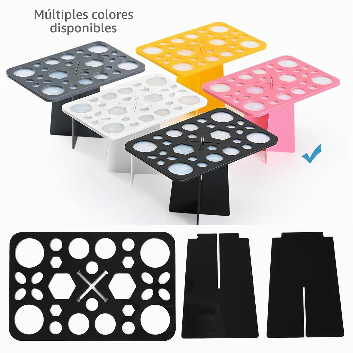 Portable Makeup Brush Drying Rack – view 3