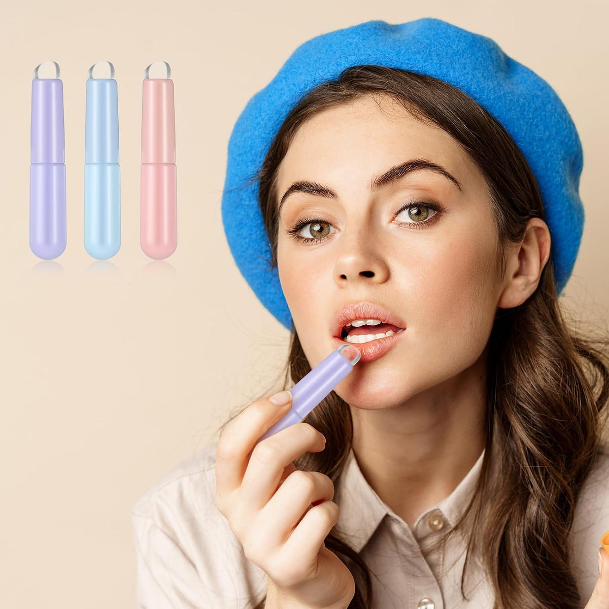 Reusable Silicone Lip Mask Applicator Set