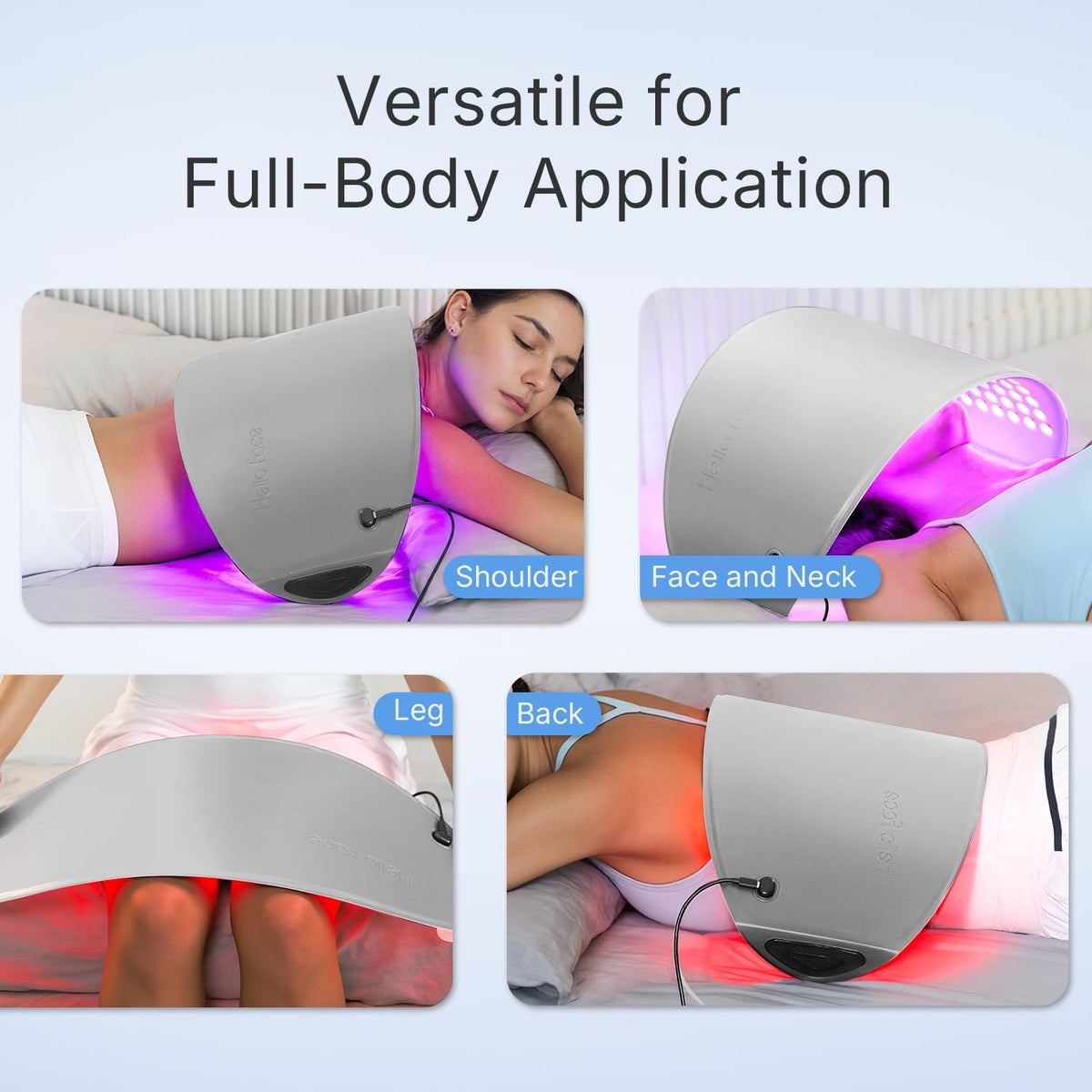 Curved LED Light Therapy Panel – Face & Body – view 2