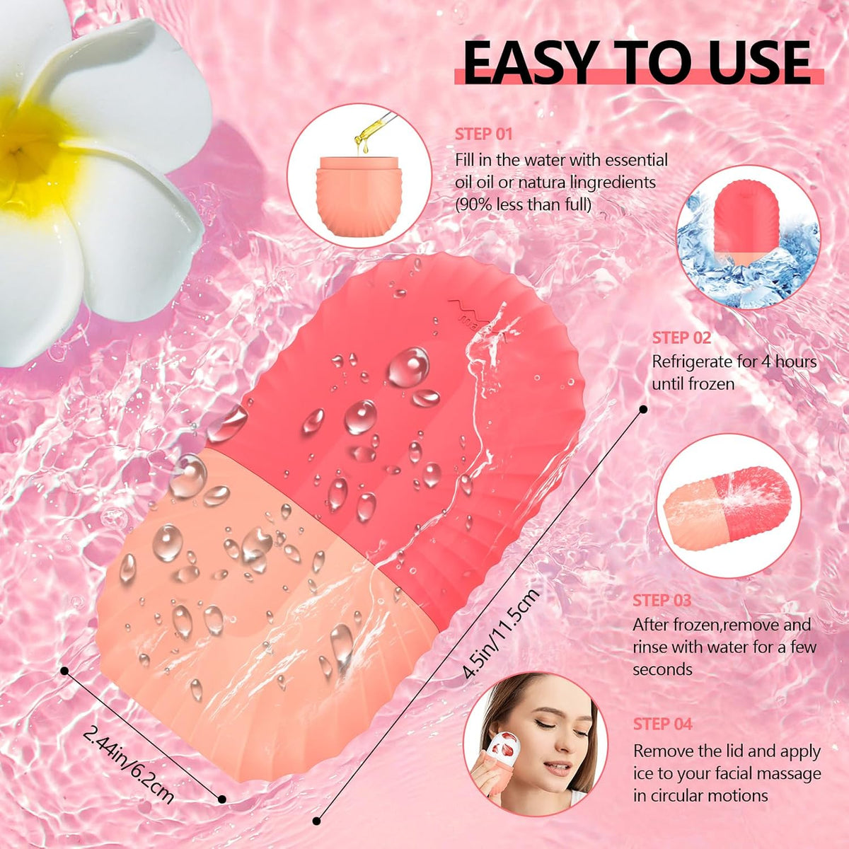 Reusable Facial Ice Cube Mold
