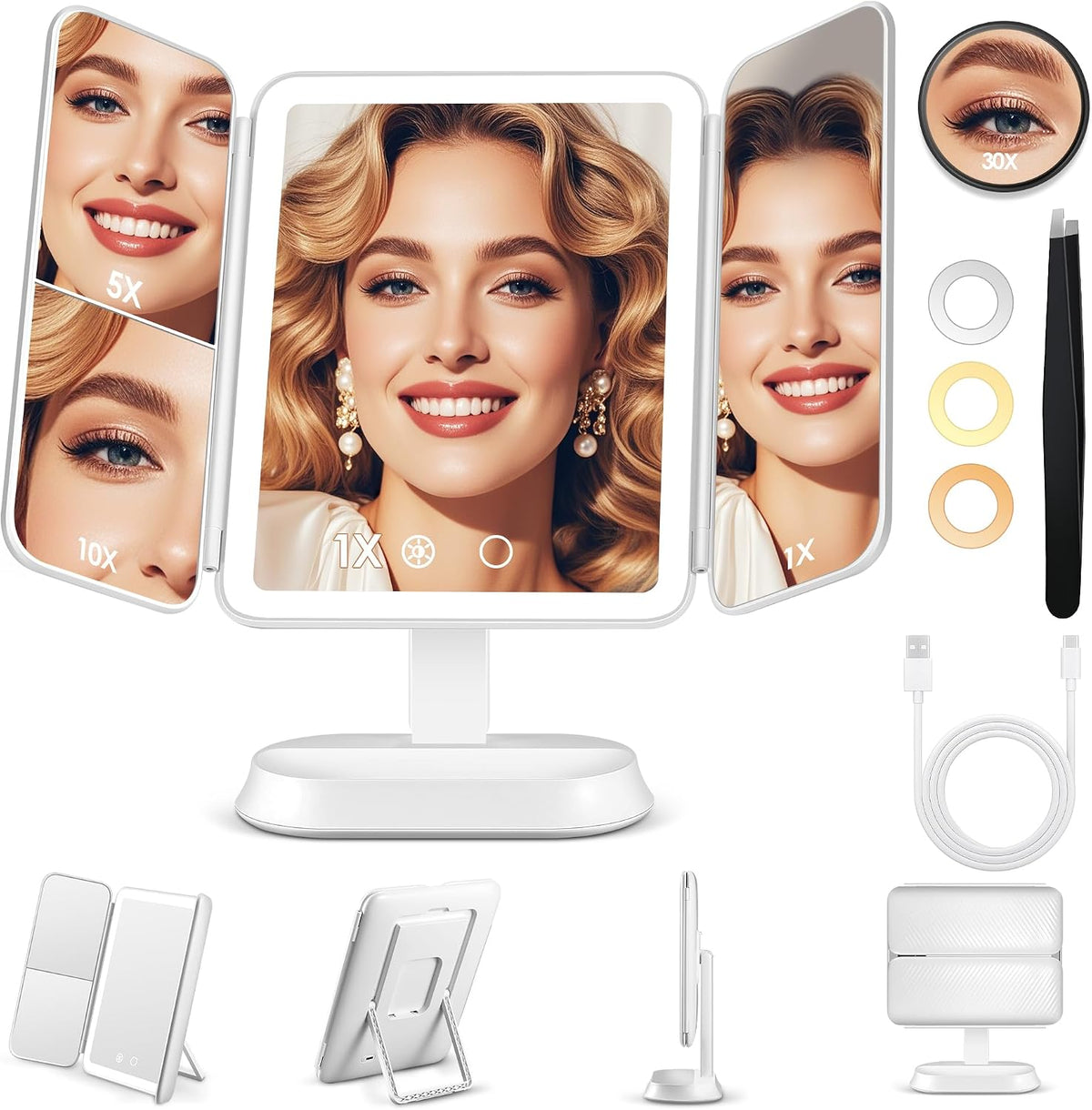 LED Makeup Mirror with Touch Control