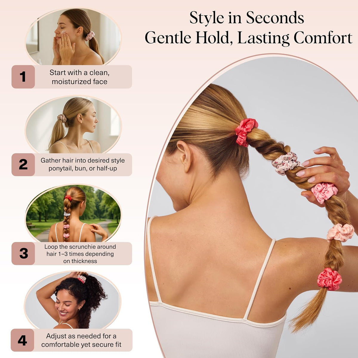 Satin Scrunchie Set – view 3