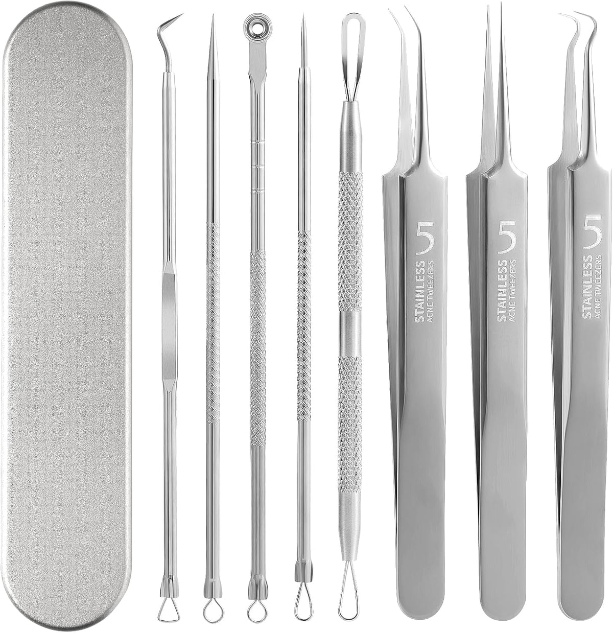 Stainless Steel Facial Extractor Kit