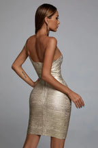The Aurelia Gilded Bandage Dress