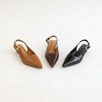 Pointed Toe Slingback Mules - Elegant Women's Heels - The Atelier - Donna Cuore Italia