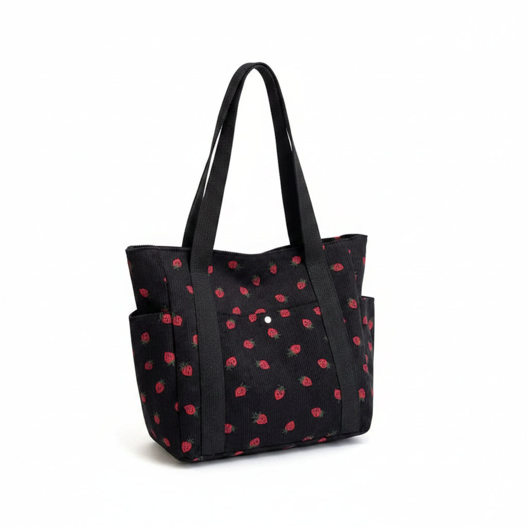 The Positano Underarm Bag - Textured Corduroy Shoulder Bag - Jewelry & Leather - Donna Cuore Italia.
