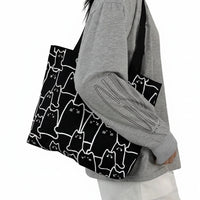 The Gatto Illustration Canvas Tote