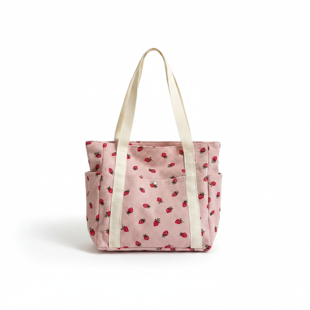 The Positano Underarm Bag - Textured Corduroy Shoulder Bag - Jewelry & Leather - Donna Cuore Italia.