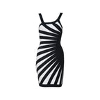 The Monochrome Sculpt Mini Dress
