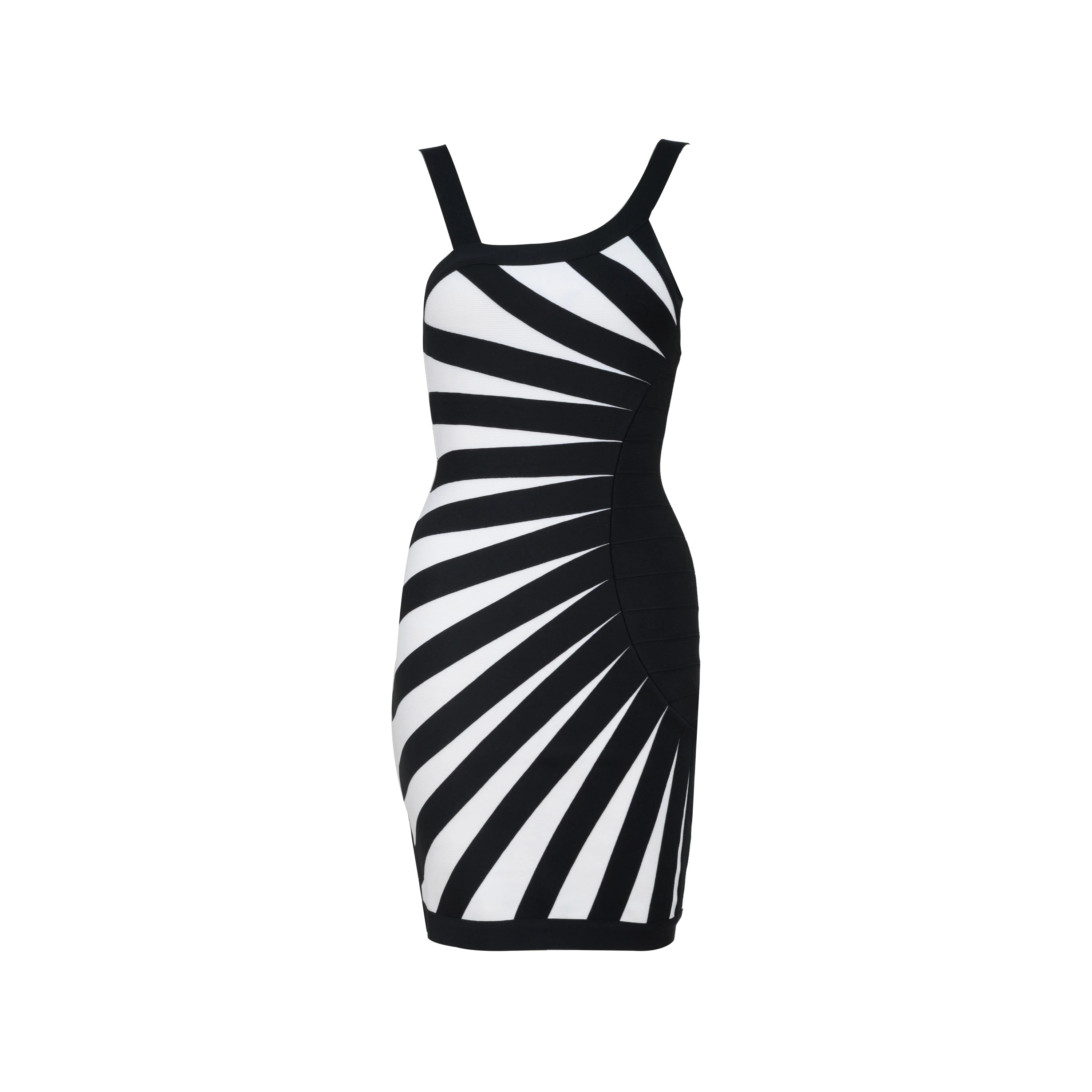 The Monochrome Sculpt Mini Dress