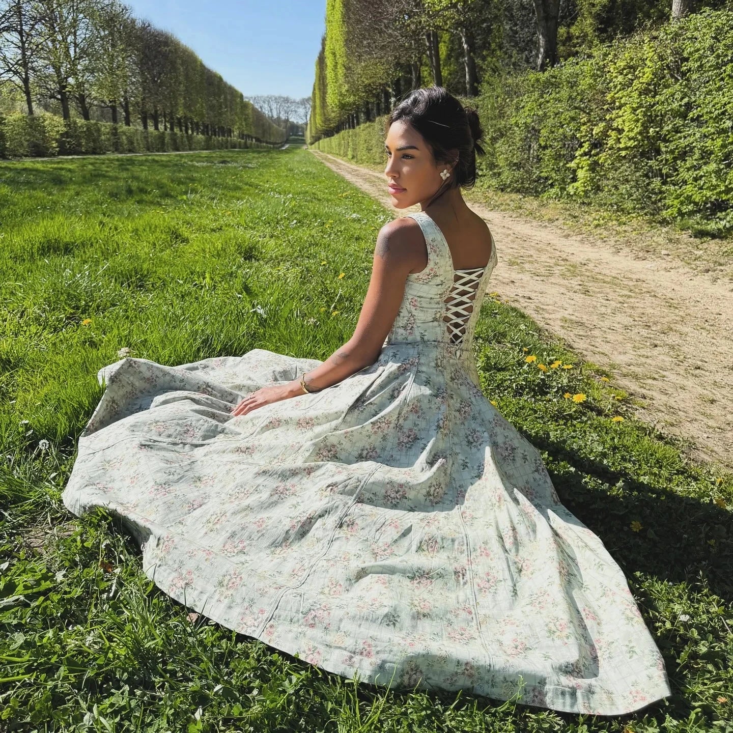 The Villa Floral Corset Dress