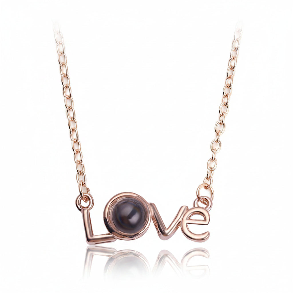  Rose Eternity Pendant- Romantic Projection Necklace - Jewelry - Donna Cuore Italia