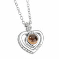 Silver Radiance Heart - Romantic Projection Necklace - Jewelry - Donna Cuore Italia